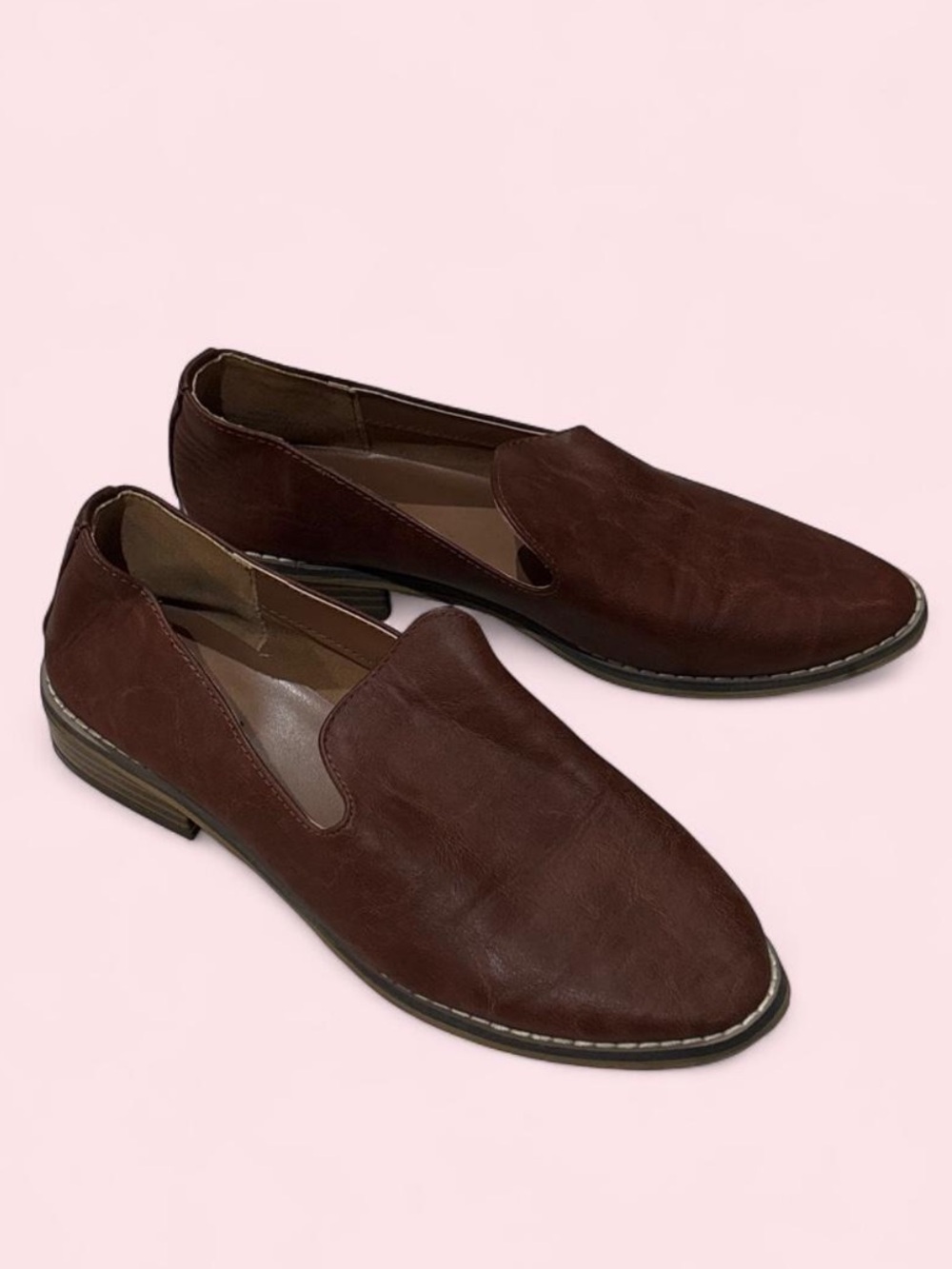 Indigo women’s Brown Slip-On Dress Loafers